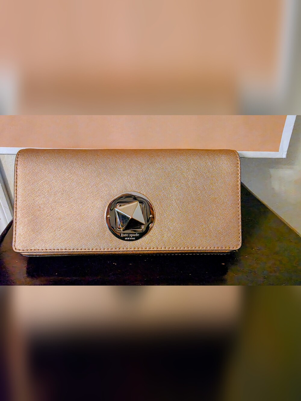 Kate Spade Metallic Gold Crossbody Bag